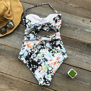 Floral Cutout One Piece