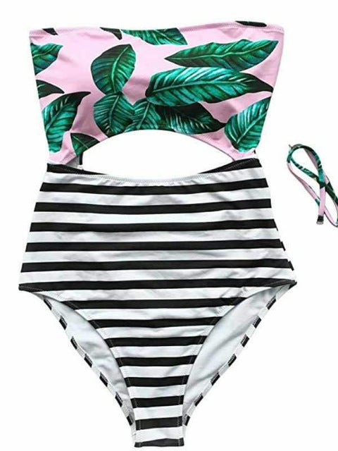 Floral Cutout One Piece